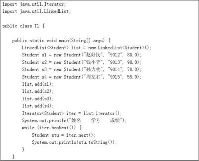 第六届全国信息技术应用水平大赛-A卷 Java程序设计试题及程序代码实现